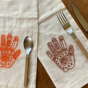 Hand Embroidered Tea Towel