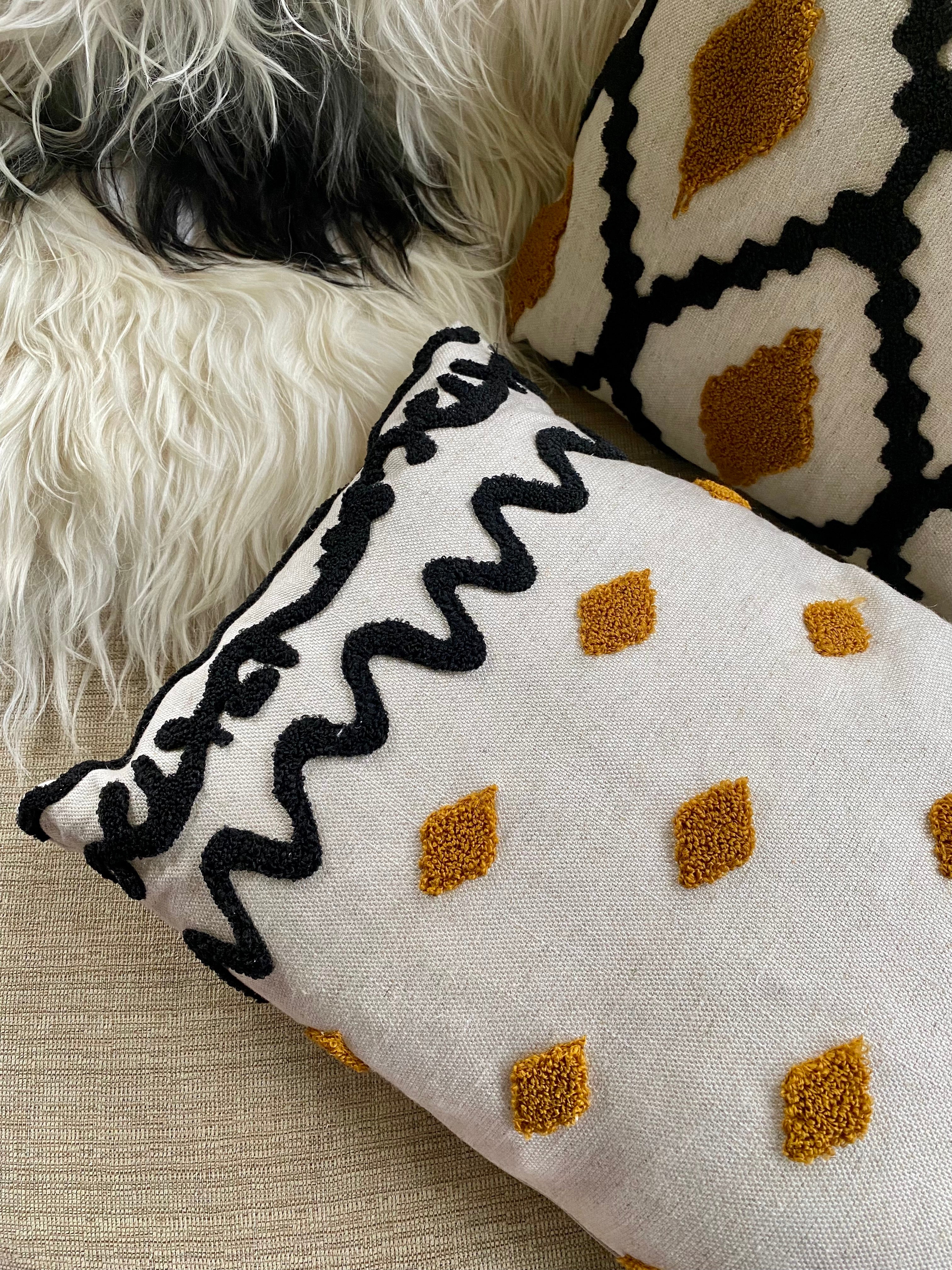 Oblong Cotton Tufted Cushion
