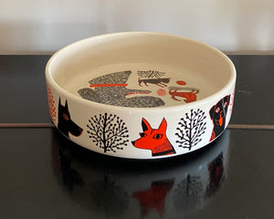 Illustrated 'Lush Design' Dog Bowl